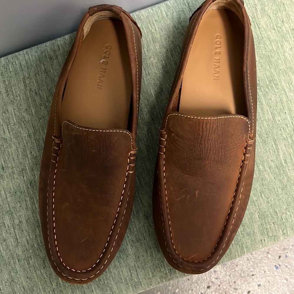Cole Haan Brown Leather Loafers Size 9.5 Medium